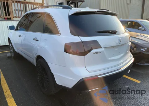 2012 Acura Mdx Advance z USA, uszkodzony, nr VIN 2HNYD2H65CH536450